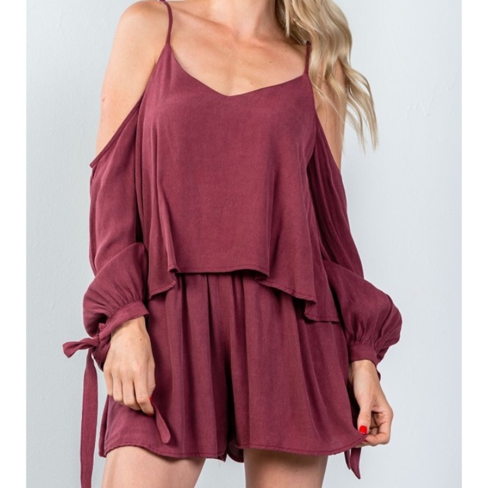 The Rachel Romper- Berry